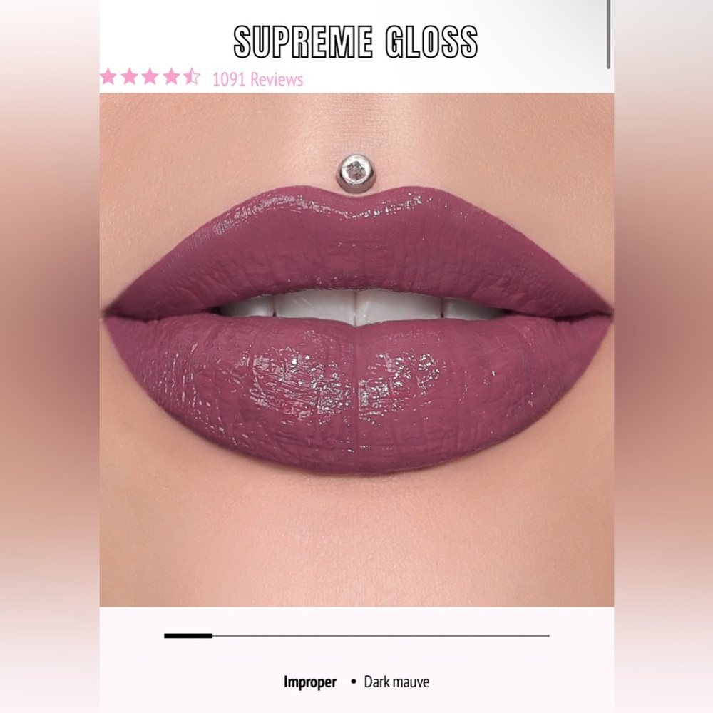 JEFFREE STAR COSMETICS NIB SUPREME LIP GLOSS IMPROPER